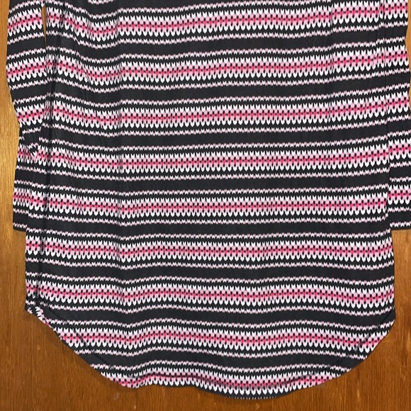 •VICTORIA'S SECRET•NWOT THE ANGEL LONG SLEEVE PINK/BLACK/WHITE SLEEP SHIRT XS - Picture 6 of 9